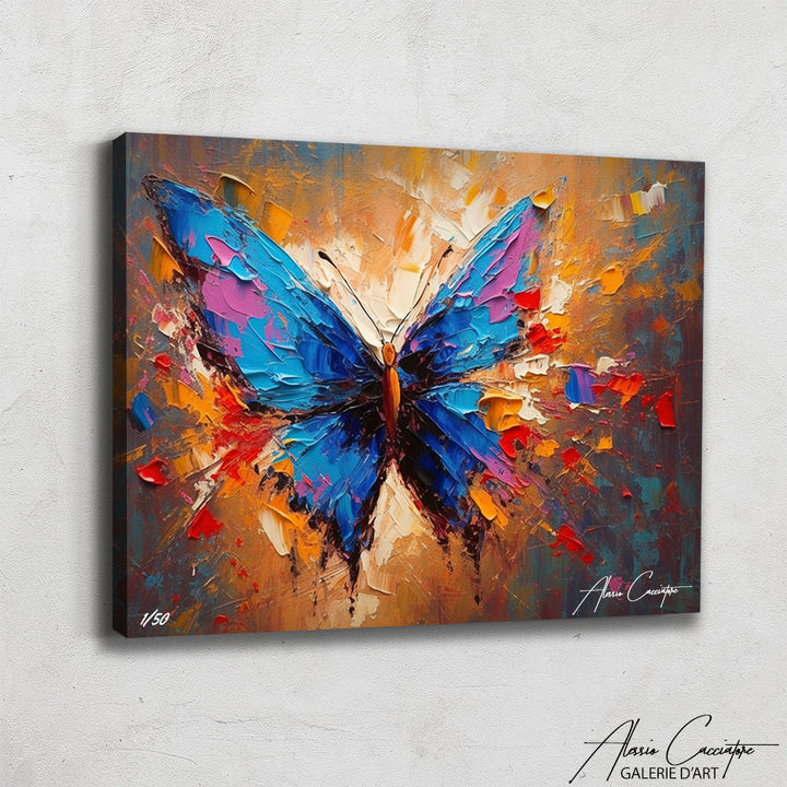 tableau papillon acrylique