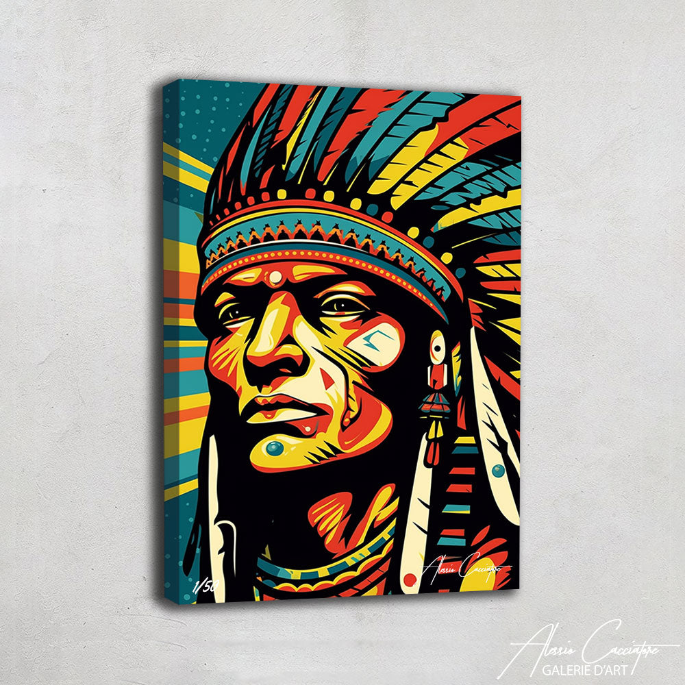 tableau indien pop art