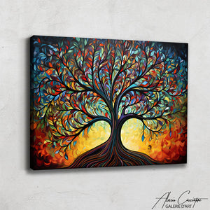 peinture sur toile arbre de vie