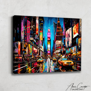 Tableau Peinture New York Couleur
