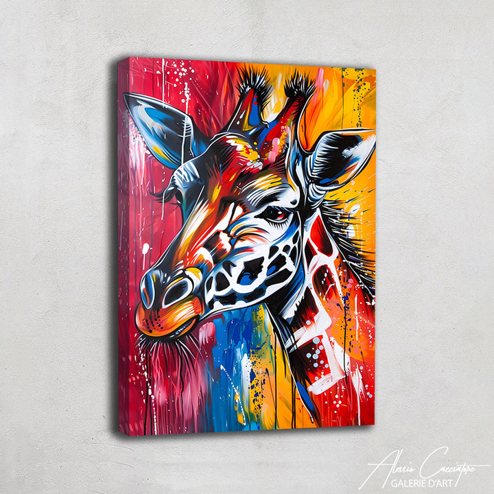 Peinture Girafe Coloré