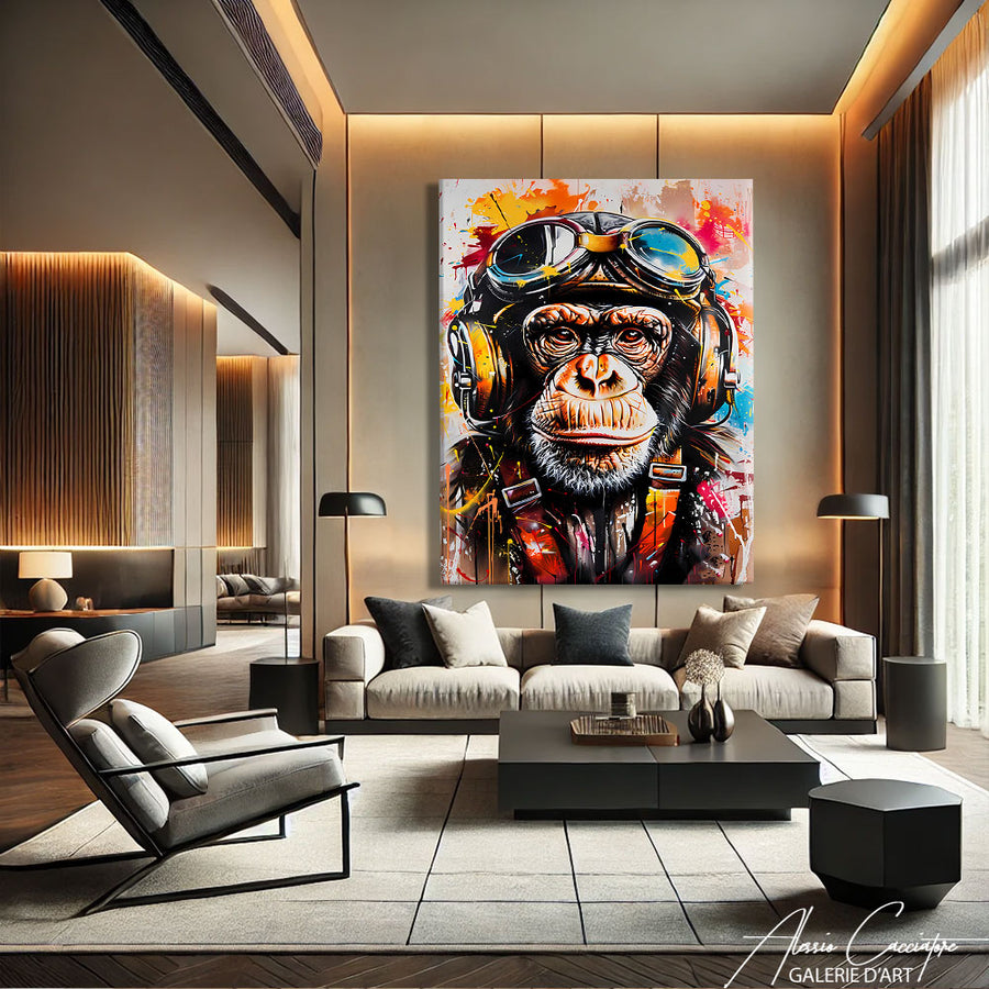 Cadre Singe Coloré
 – mise en situation