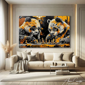 Peinture Panda Peinture Acrylique