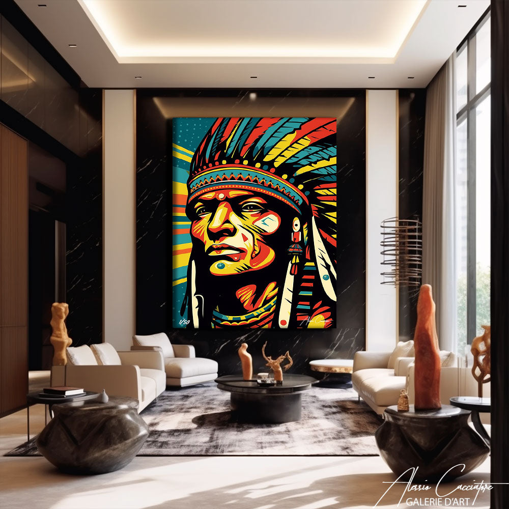 tableau indien pop art