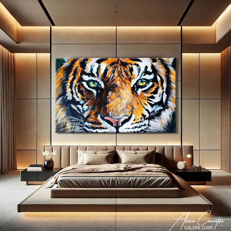 Toile Tigre Geant – mise en situation