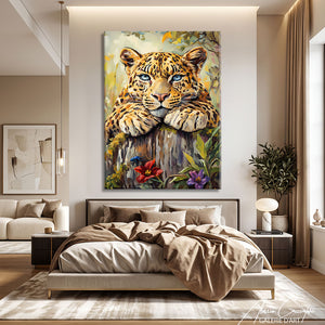 Toile Decoration Murale Tableau Leopard