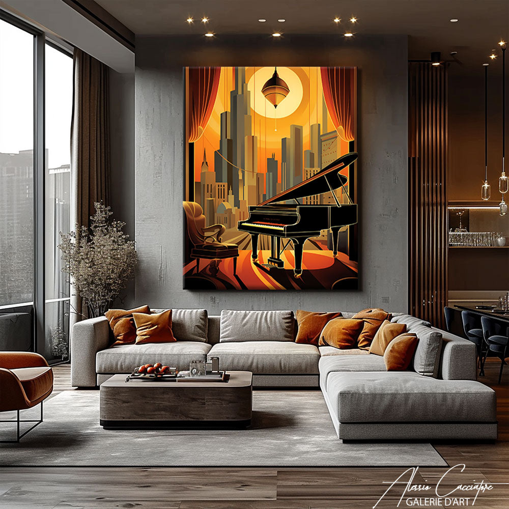 grand tableau art deco