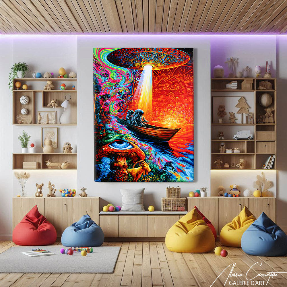 Toile Psychedelique Artiste