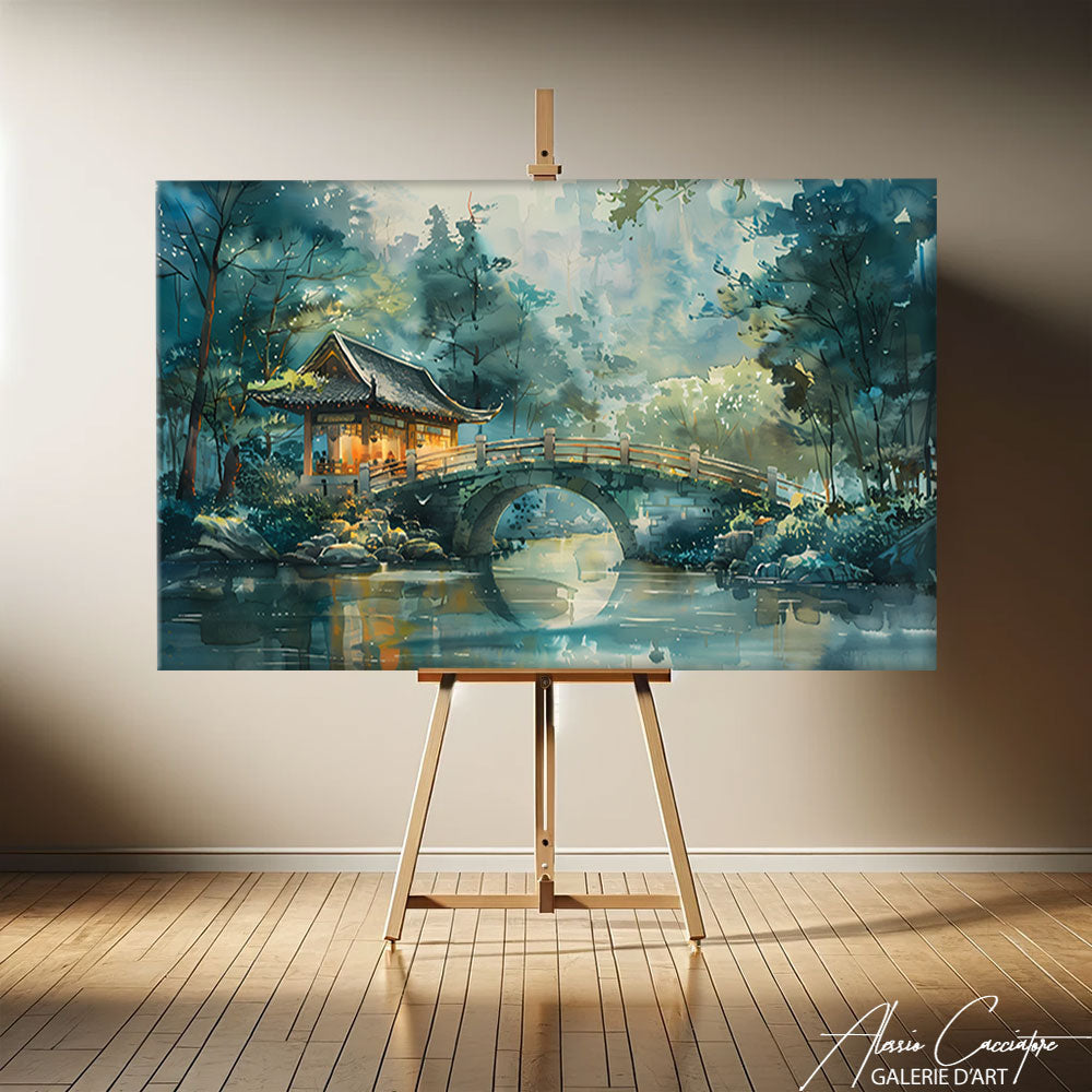 Tableau Contemporain Montagne