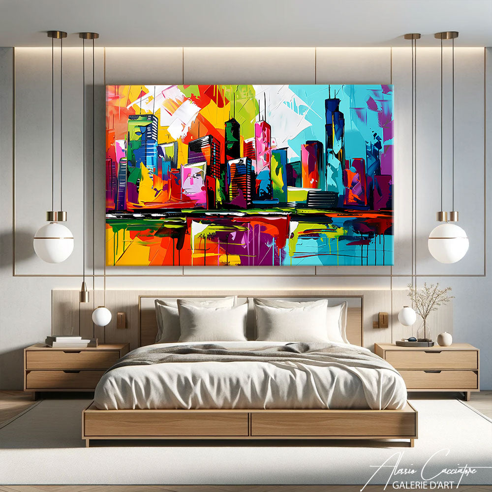 Tableau Ville Moderne
