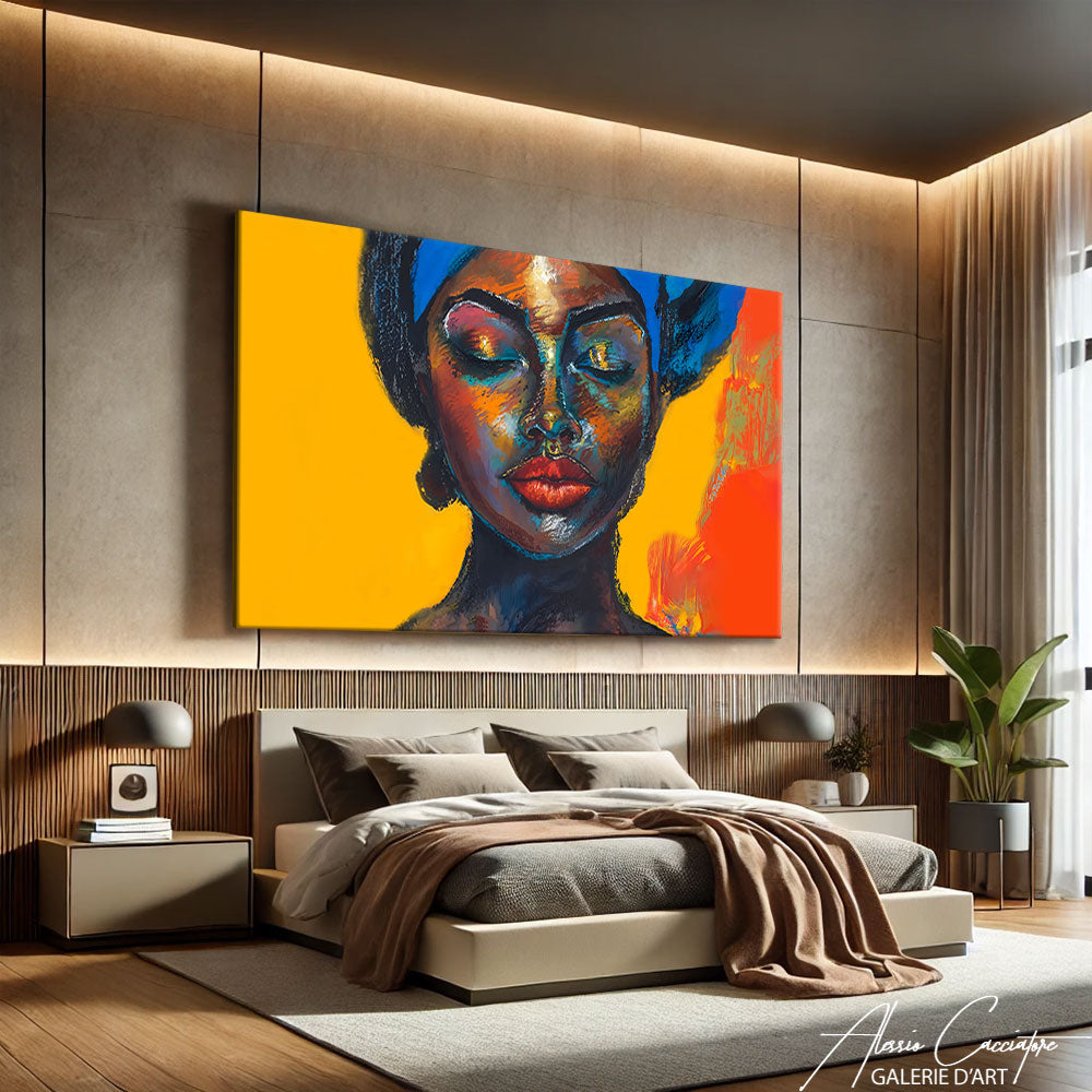 peinture femme africaine