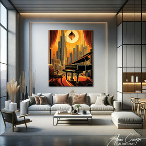 tableau art deco abstrait