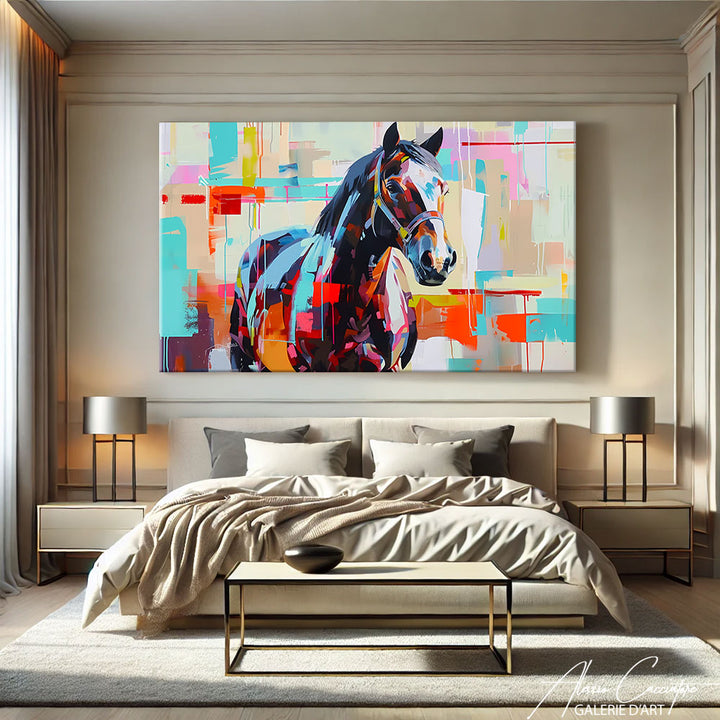 tableau cheval couleur