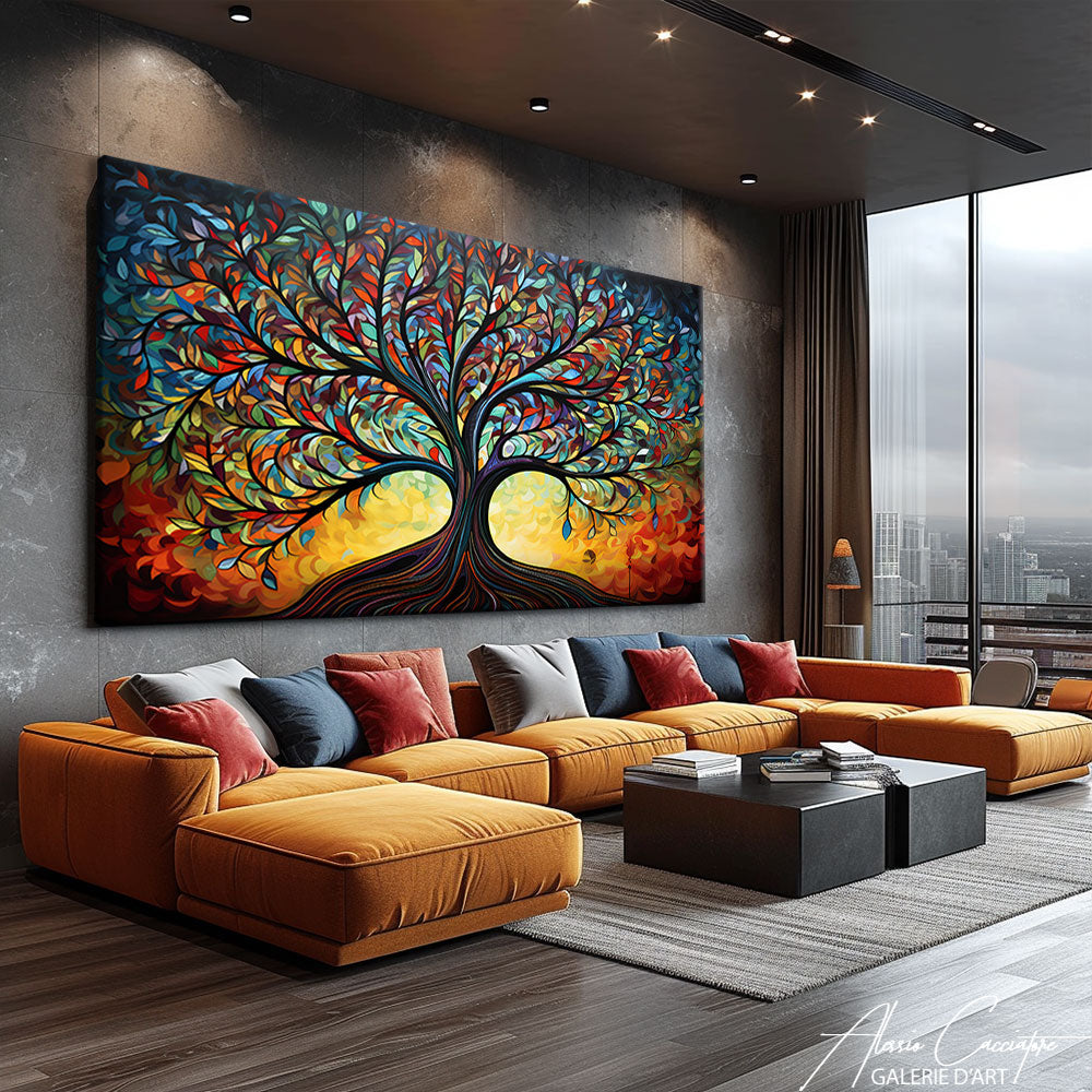 Tableau Arbre de vie couleur
