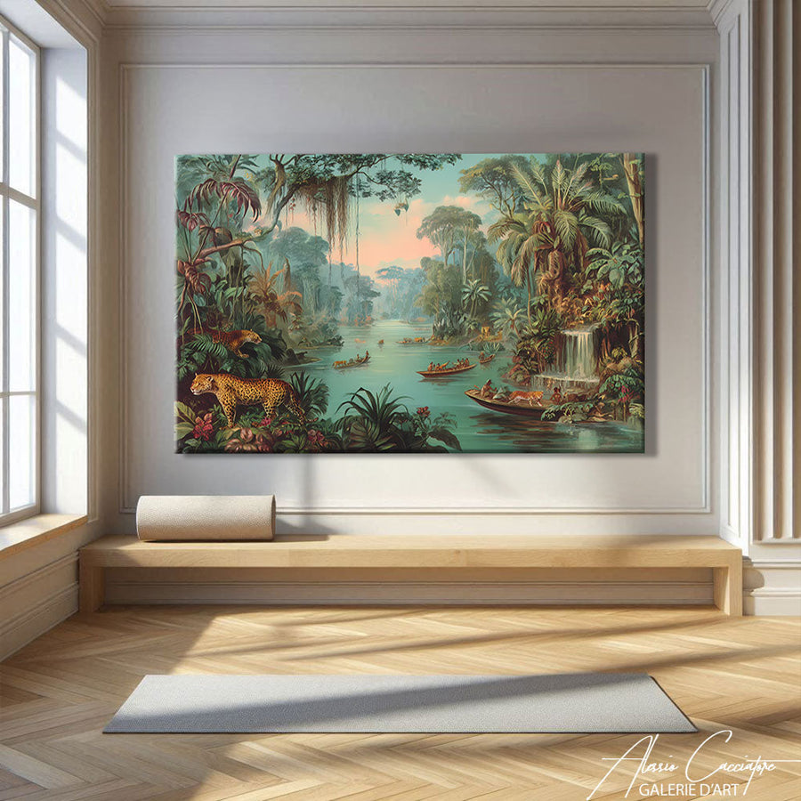 TABLEAU FORET AMAZONIENNE AlessioCacciatore – mise en situation