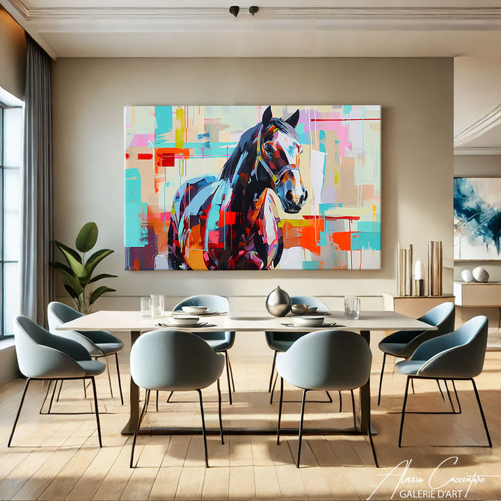 tableau cheval sauvage