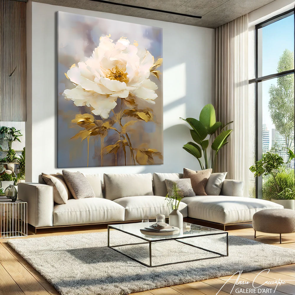 Tableau fleur coloré