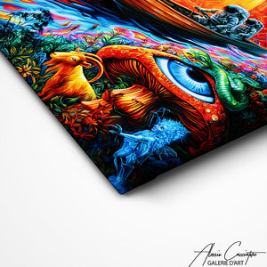 Art Mural Psychedelique Artiste