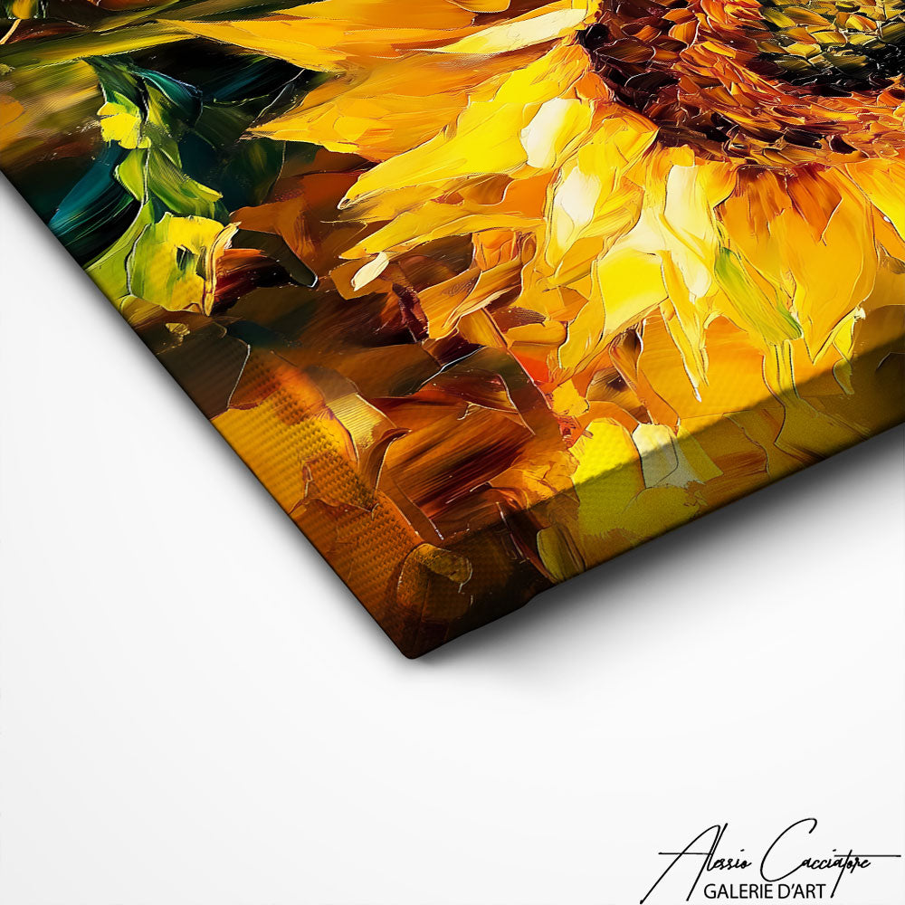 Art Mural Avec Tournesol