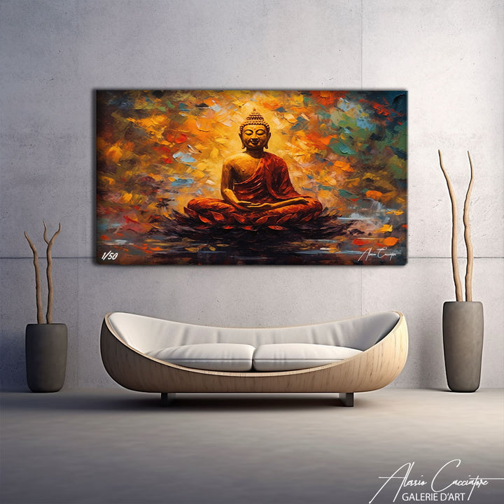 tableau bouddha peinture
