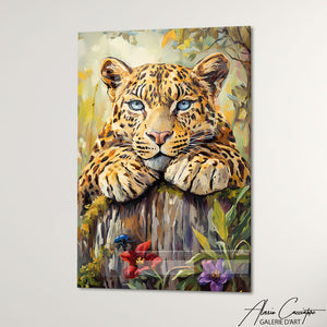Art Mural Decoration Murale Tableau Leopard