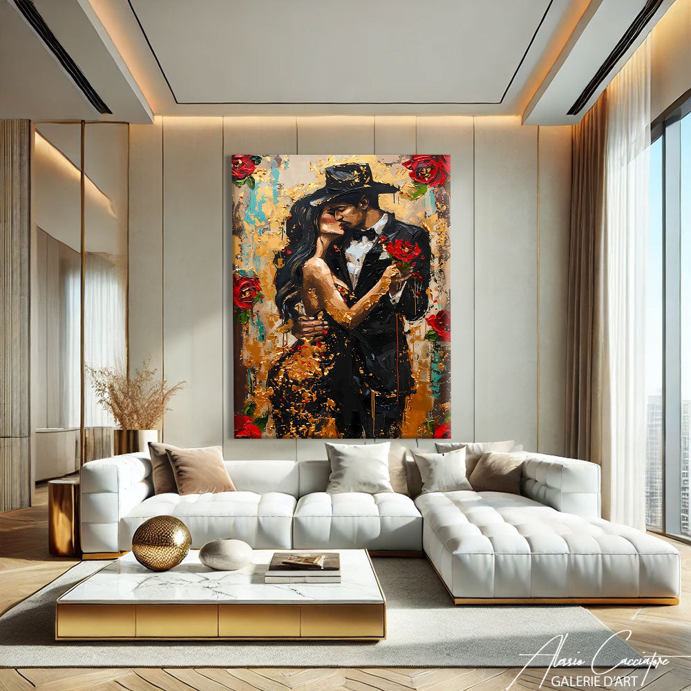 tableau Couple abstrait