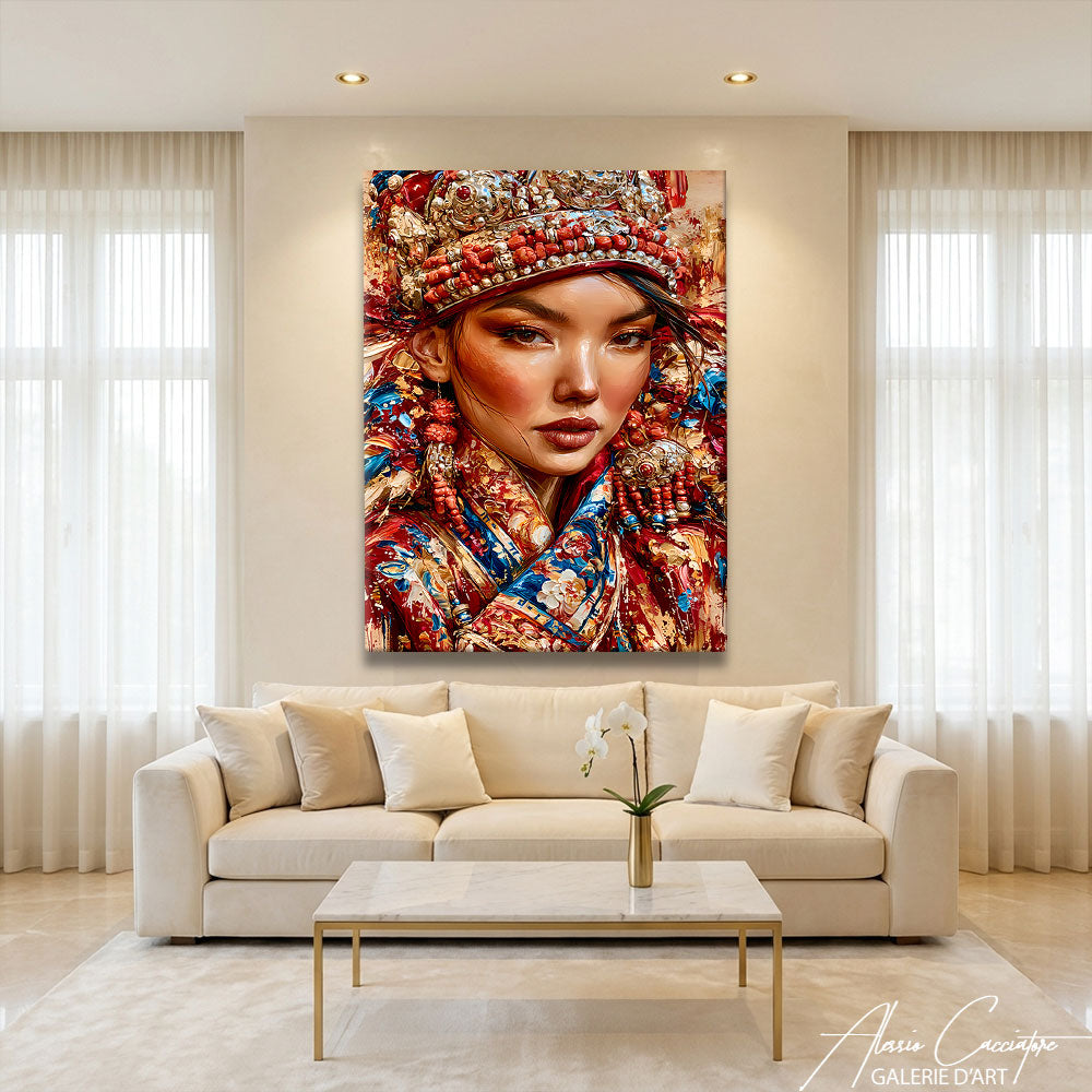 Peinture Femme Asiatique
