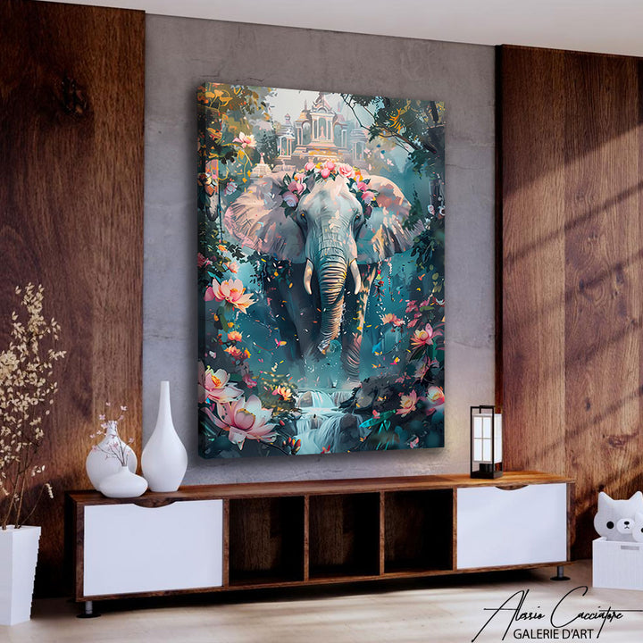 Toile Peinture Éléphant