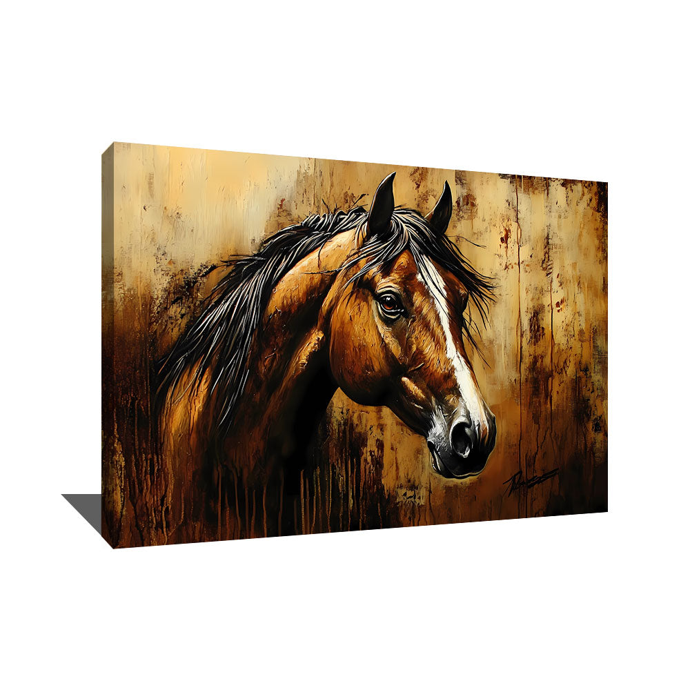 TABLEAU CHEVAL VINTAGE