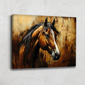 TABLEAU CHEVAL VINTAGE
