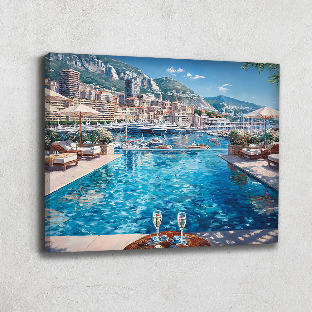Tableau piscine art
