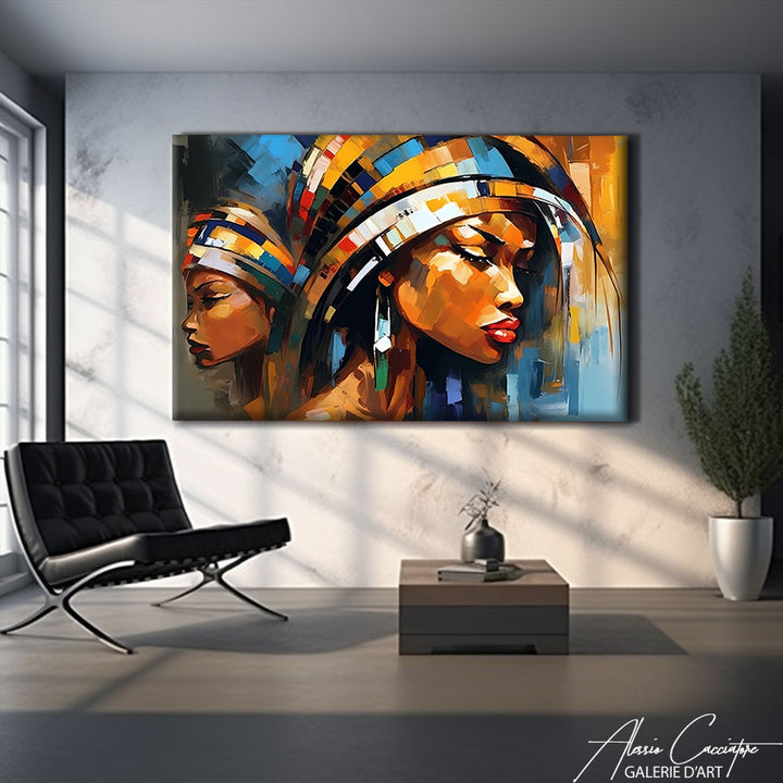 tableau africaine contemporain