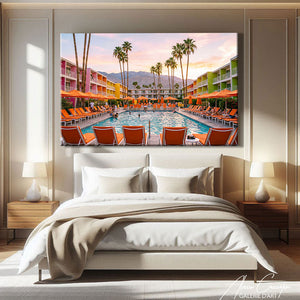 TABLEAU PISCINE CALIFORNIE