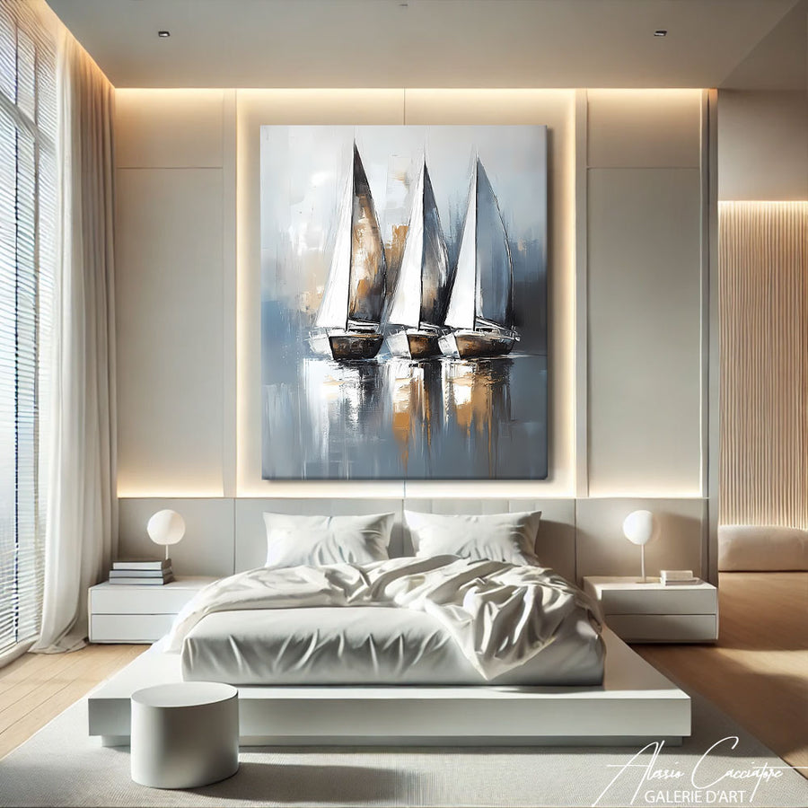 TABLEAU MARINE GRIS – mise en situation