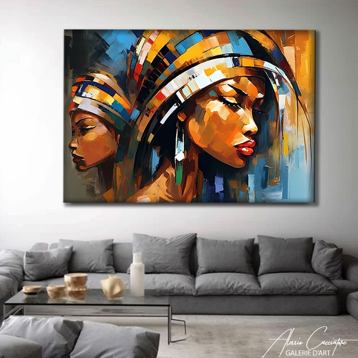 PEINTURE TABLEAU AFRICAIN