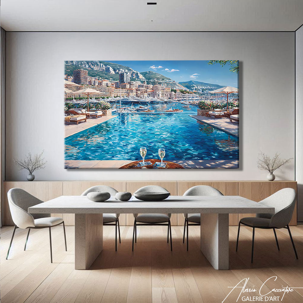 Tableau piscine art