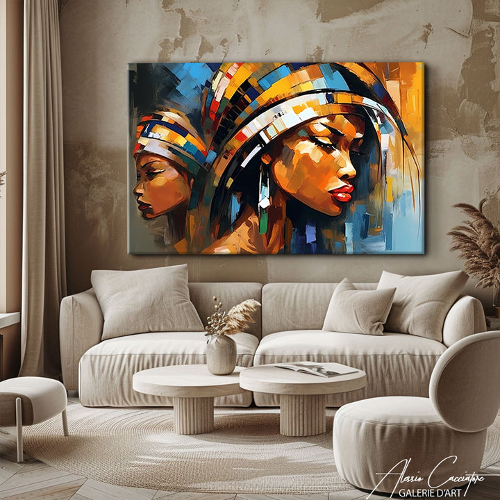 tableau femme africaine