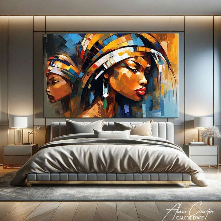 tableau femme africaine