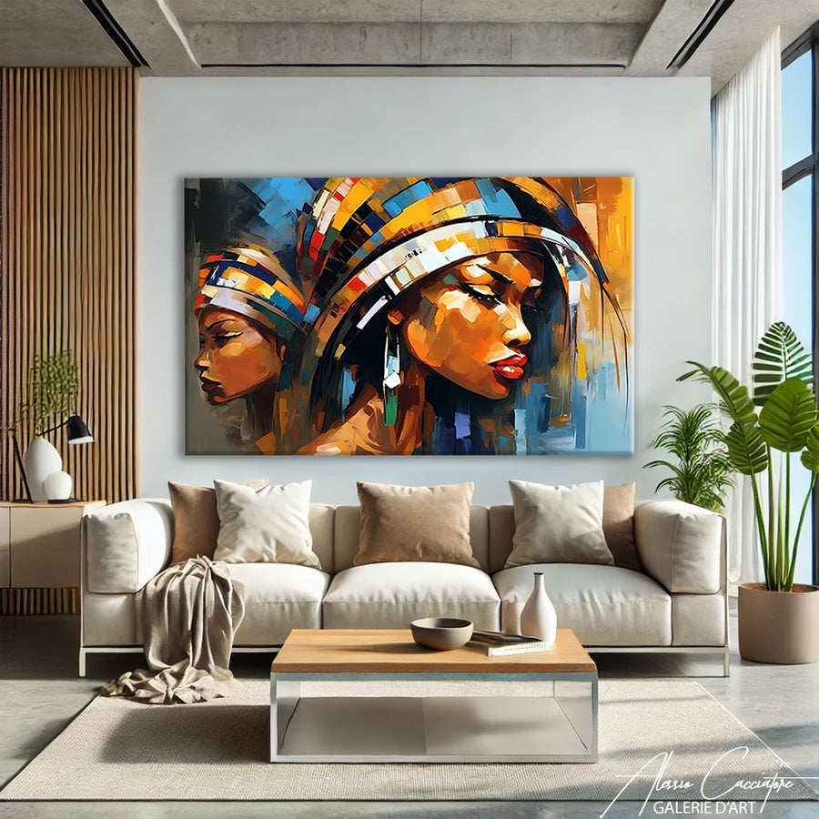 Peinture Tableau Africain  – mise en situation