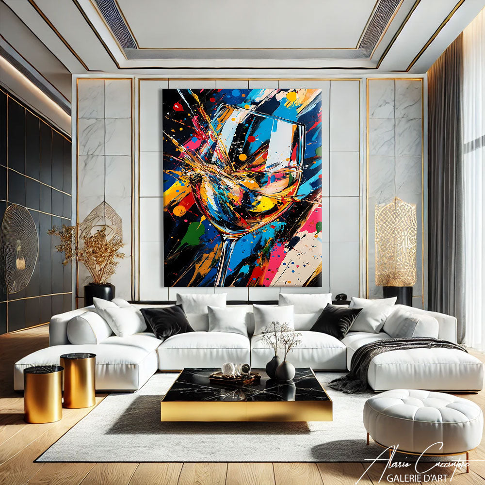 Grand tableau décoratif pour salon
