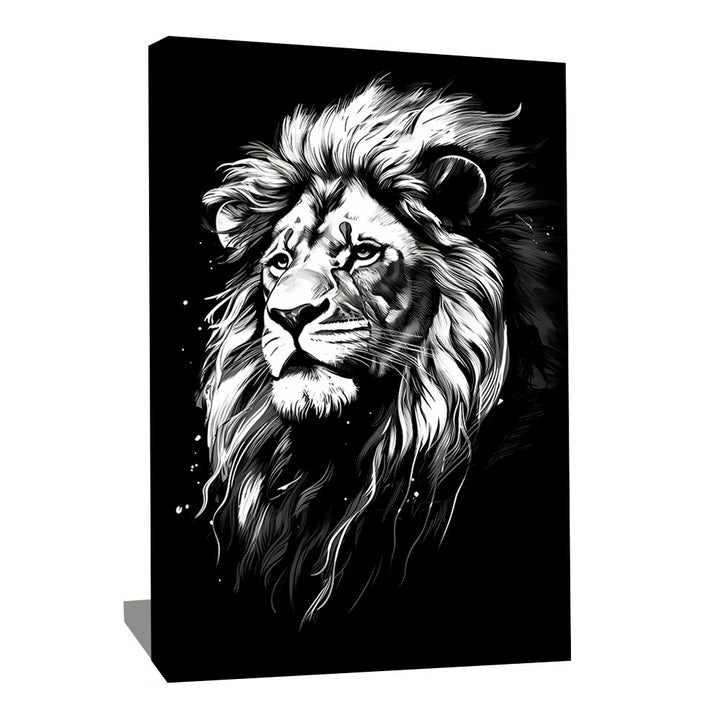 tableau lion