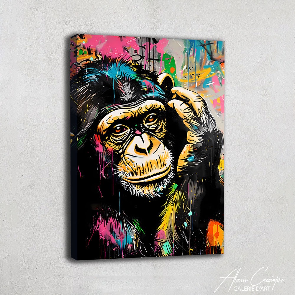 TABLEAU SINGE PENSEUR