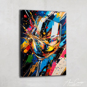 Grand Tableau Abstrait Salon