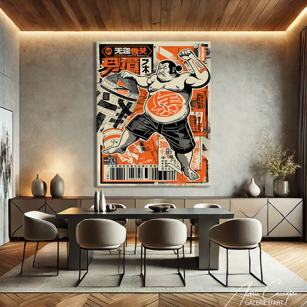 Tableau Peinture Paysage Japonais
