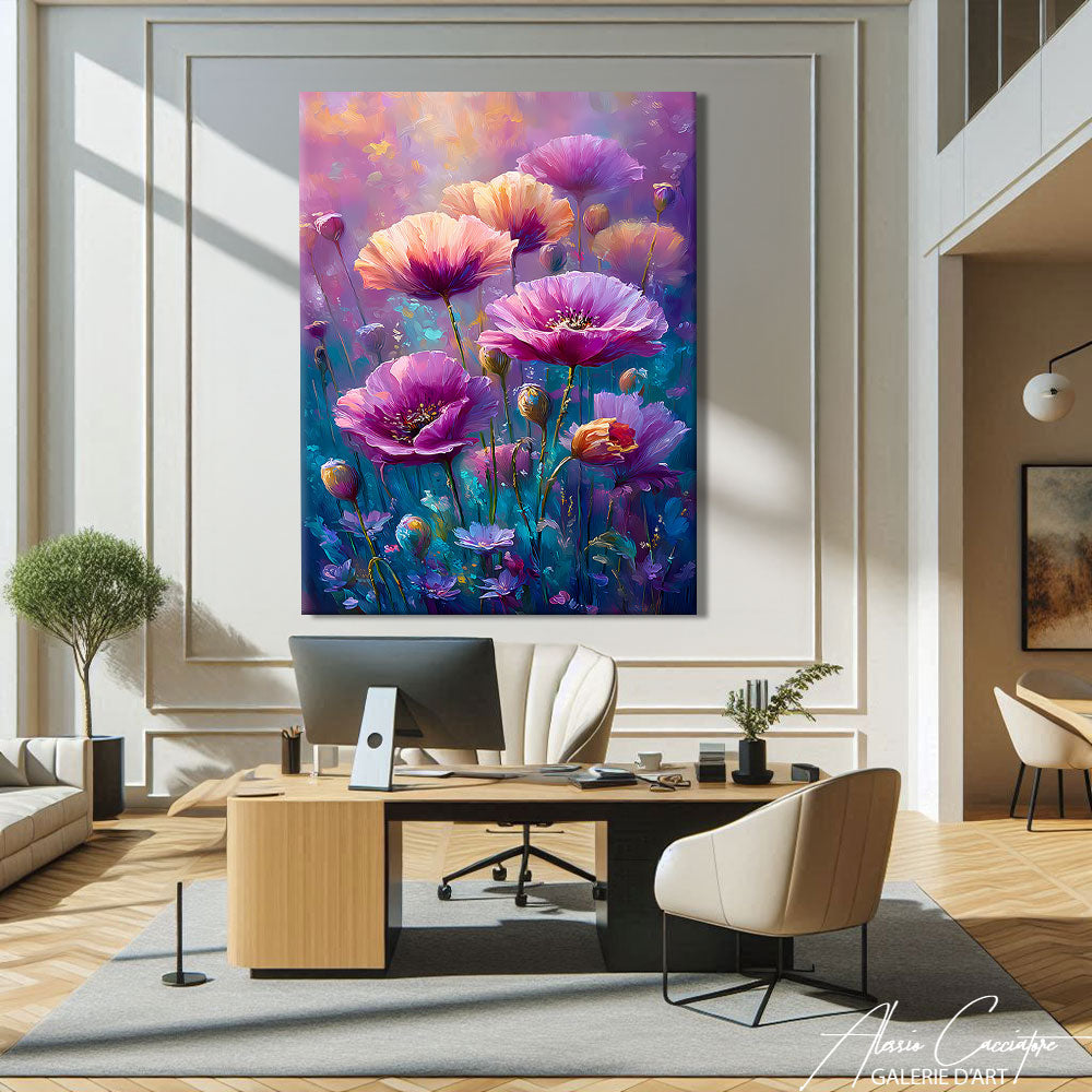 Tableau Floral Moderne