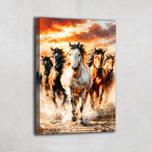 Tableau Avec Des Chevaux