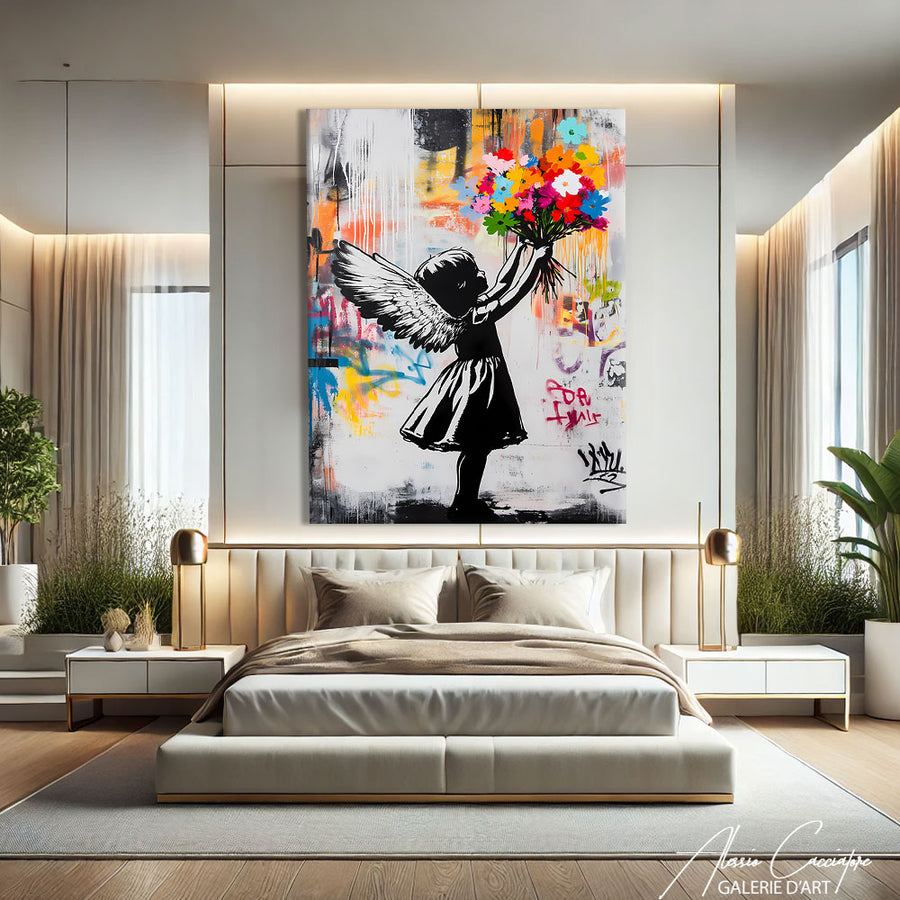 Tableau Street Art XXL Banksy – mise en situation