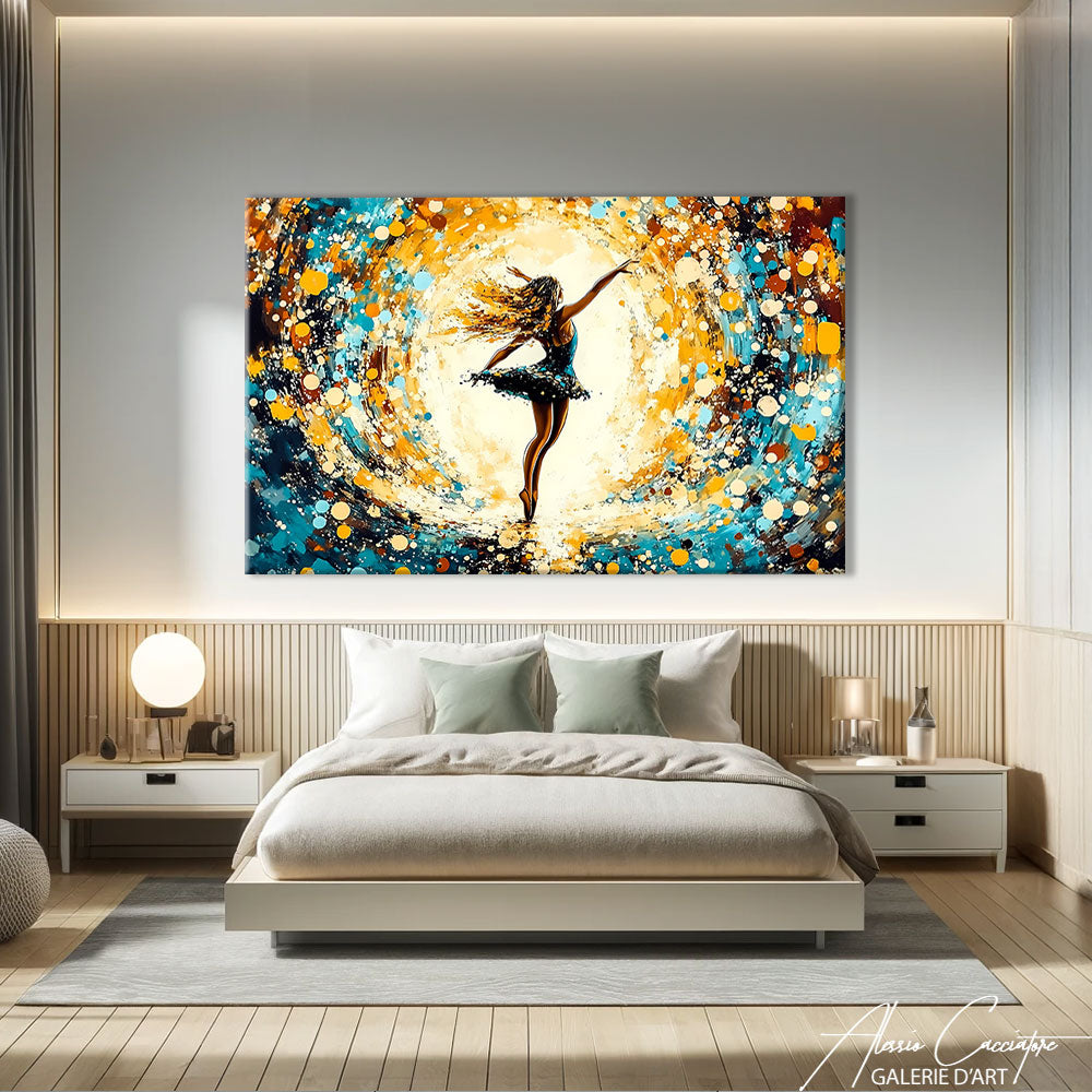 Tableau Abstrait Horizontal