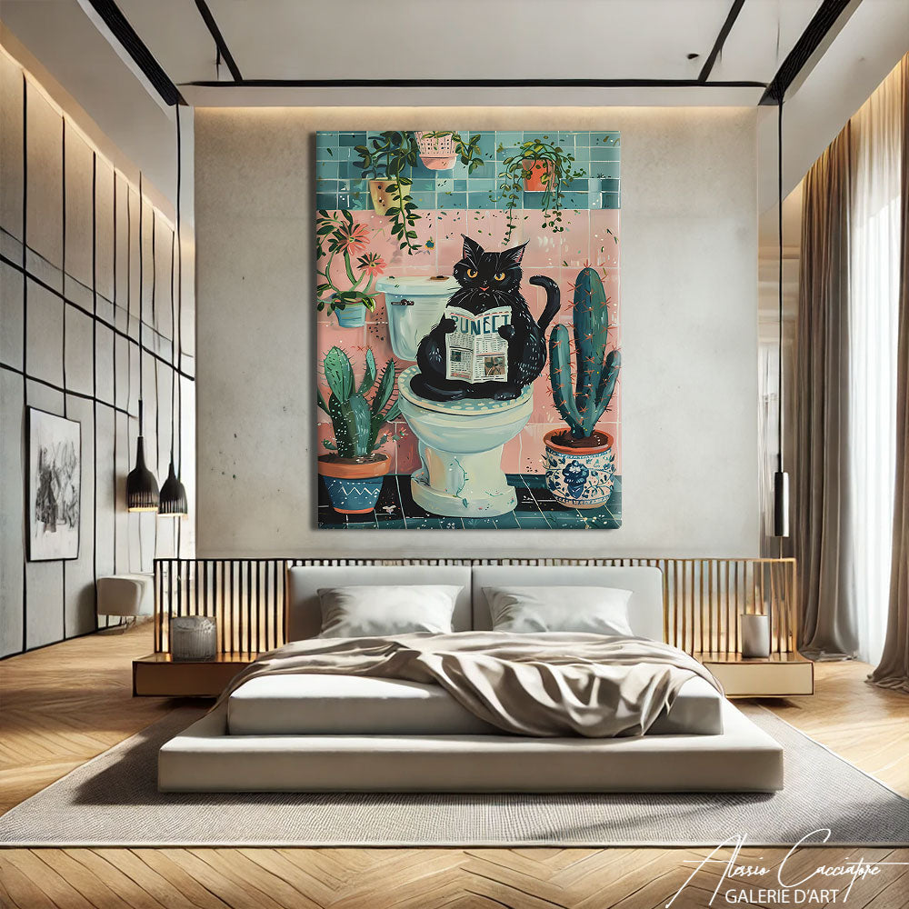 Peinture Chat Pop Art