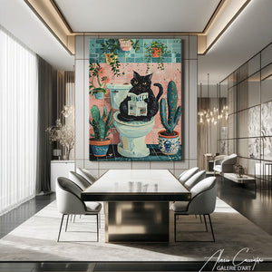 tableau chat peinture